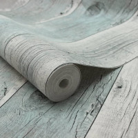 Miniatyr av produktbild för Tophic Tapet Wooden Planks grå och blå
