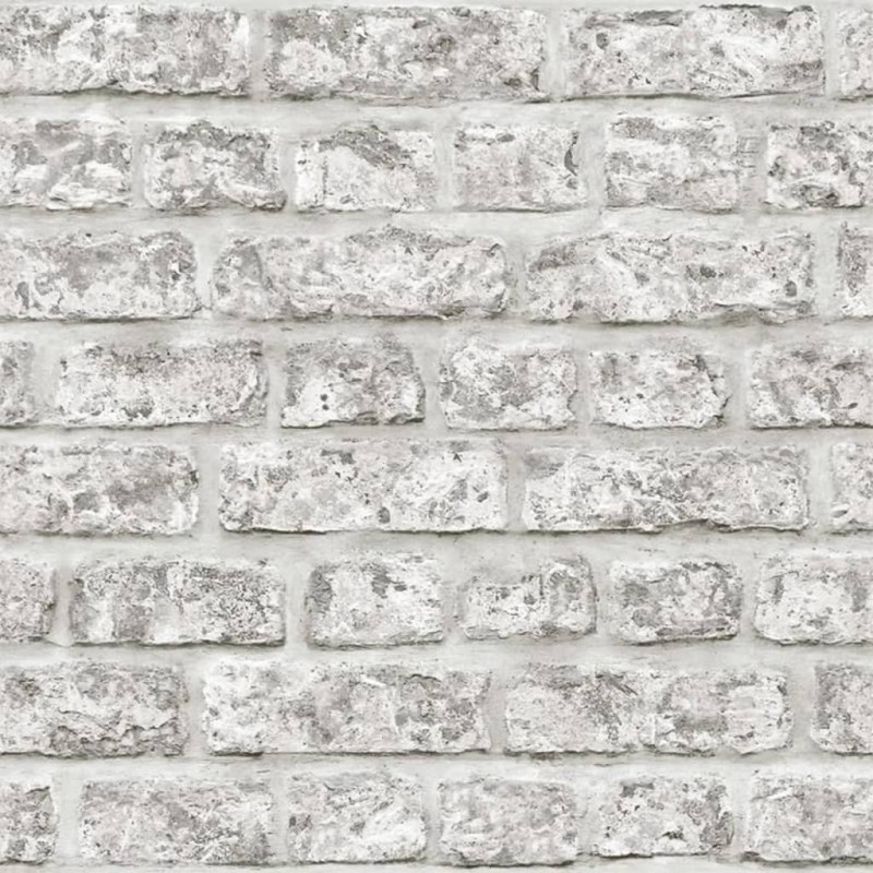 Produktbild för Topchic Tapet Brick Wall mörkgrå