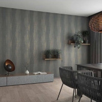 Produktbild för Noordwand Tapet Topchic Stripes Effect metallic grå