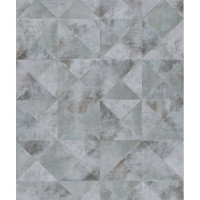 Produktbild för Topchic Tapet Graphic Shapes Facet metallic grå