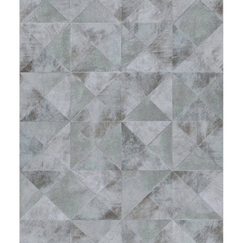Noordwand Topchic Tapet Graphic Shapes Facet metallic grå