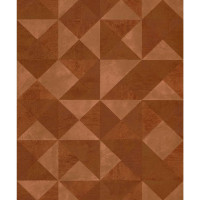 Produktbild för Topchic Tapet Graphic Shapes Facet metallic orange