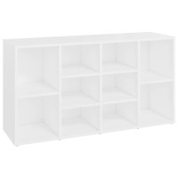 Produktbild för Skobänk vit 103x30x55 cm konstruerat trä