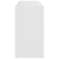 Produktbild för Skobänk vit 103x30x55 cm konstruerat trä