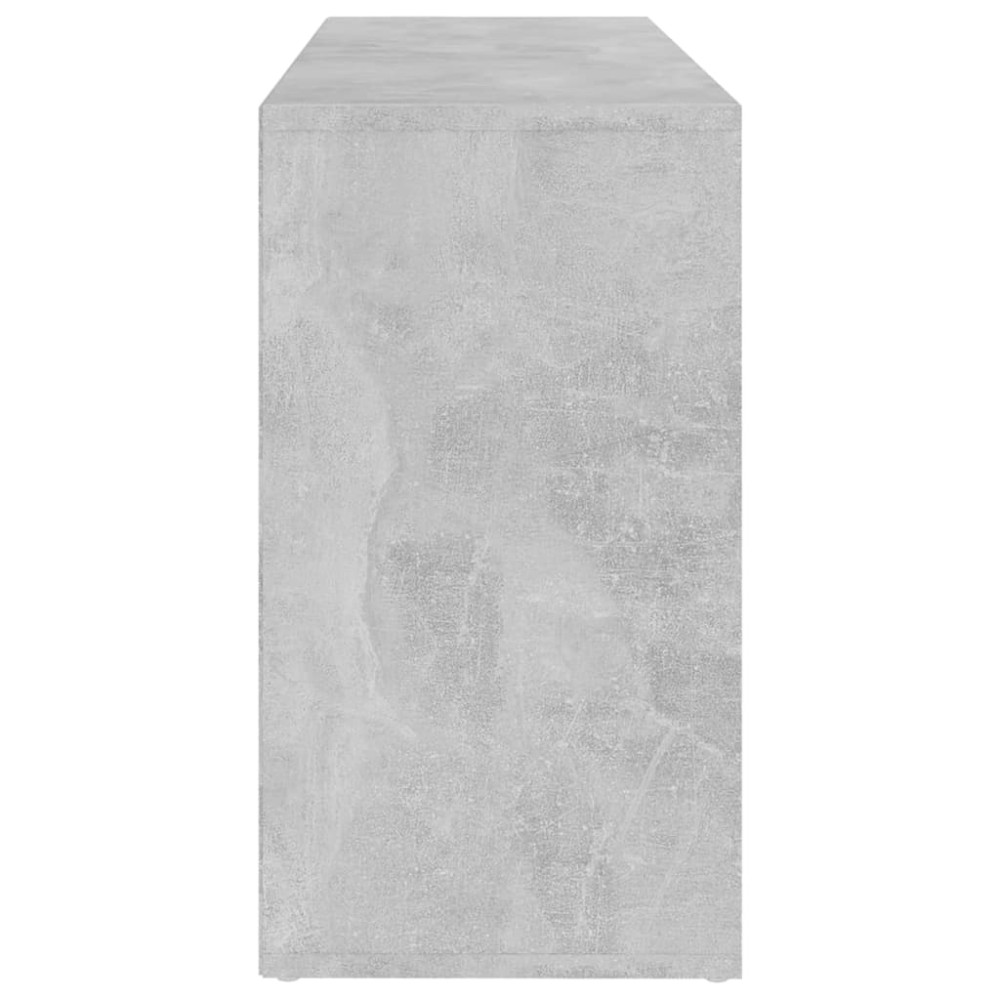Produktbild för Skobänk betonggrå 103x30x55 cm konstruerat trä