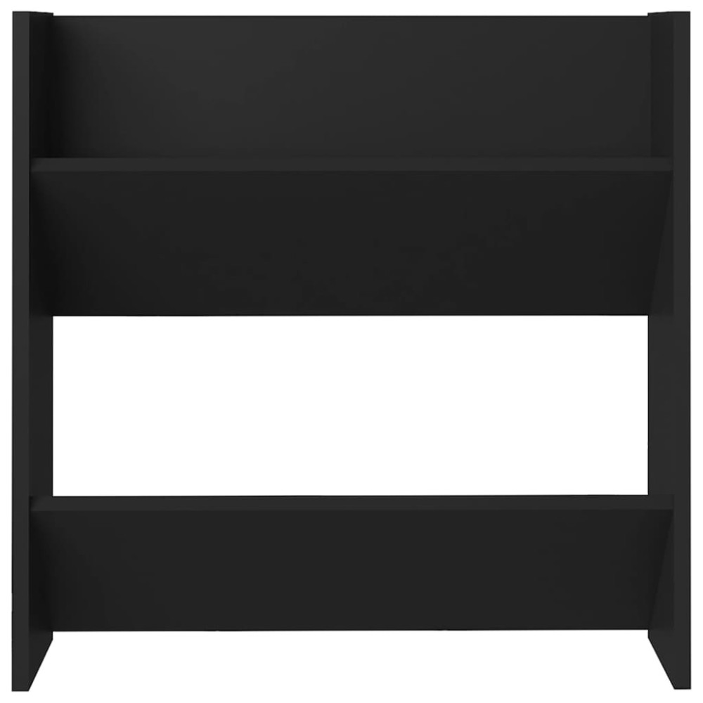 Produktbild för Väggmonterade skoställ 4 st svart 60x18x60 cm konstruerat trä