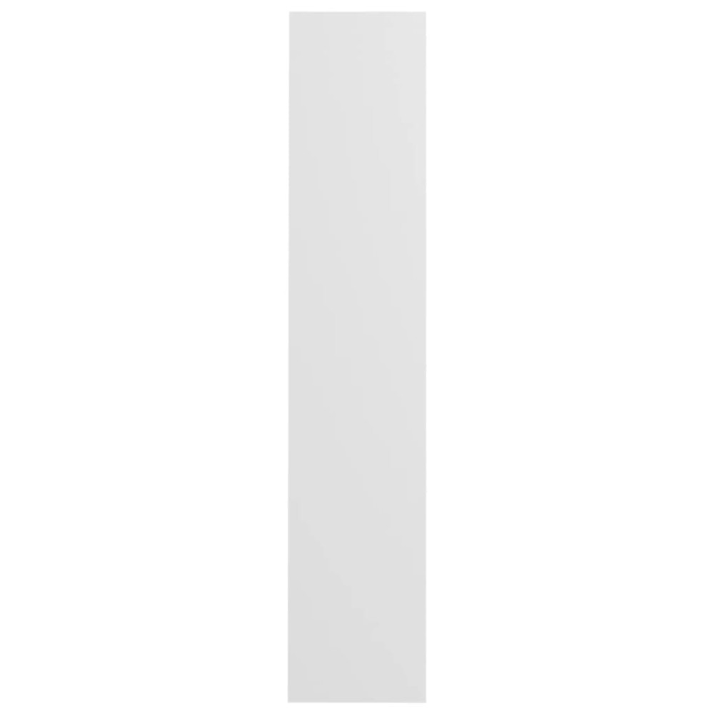Produktbild för Väggmonterat skoställ vit 80x18x90 cm konstruerat trä
