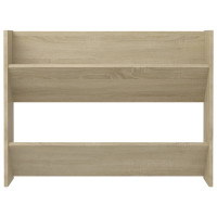 Produktbild för Väggmonterat skoställ 2 st sonoma-ek 80x18x60cm konstruerat trä