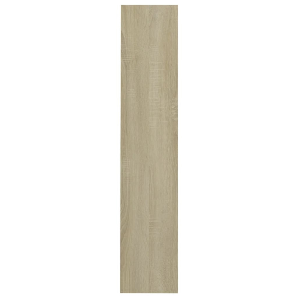 Produktbild för Väggmonterat skoställ sonoma-ek 80x18x90 cm konstruerat trä