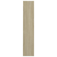 Produktbild för Väggmonterat skoställ 2 st sonoma-ek 60x18x90cm konstruerat trä