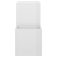 Produktbild för Skoskåp vit högglans 105x35,5x70 cm konstruerat trä