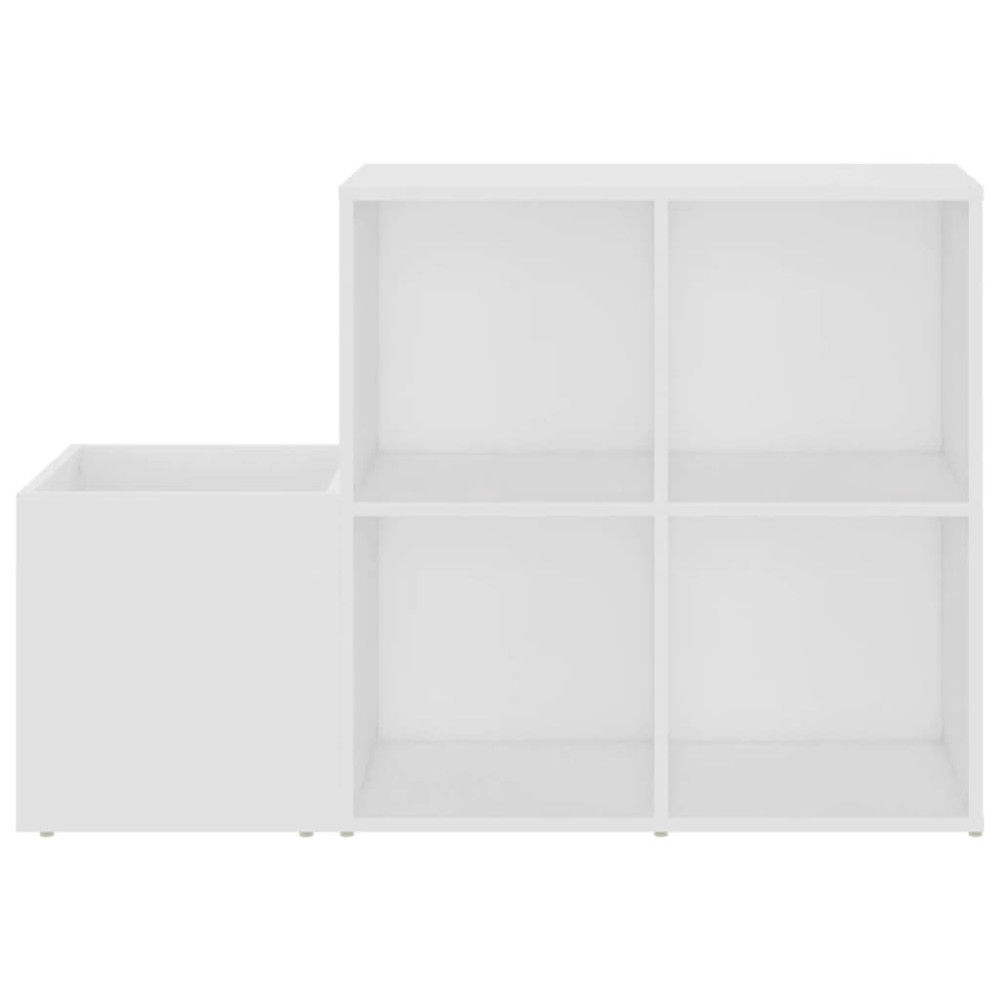 Produktbild för Skoskåp vit 105x35,5x70 cm konstruerat trä