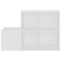 Produktbild för Skoskåp vit 105x35,5x70 cm konstruerat trä