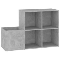Produktbild för Skoskåp betonggrå 105x35,5x70 cm konstruerat trä