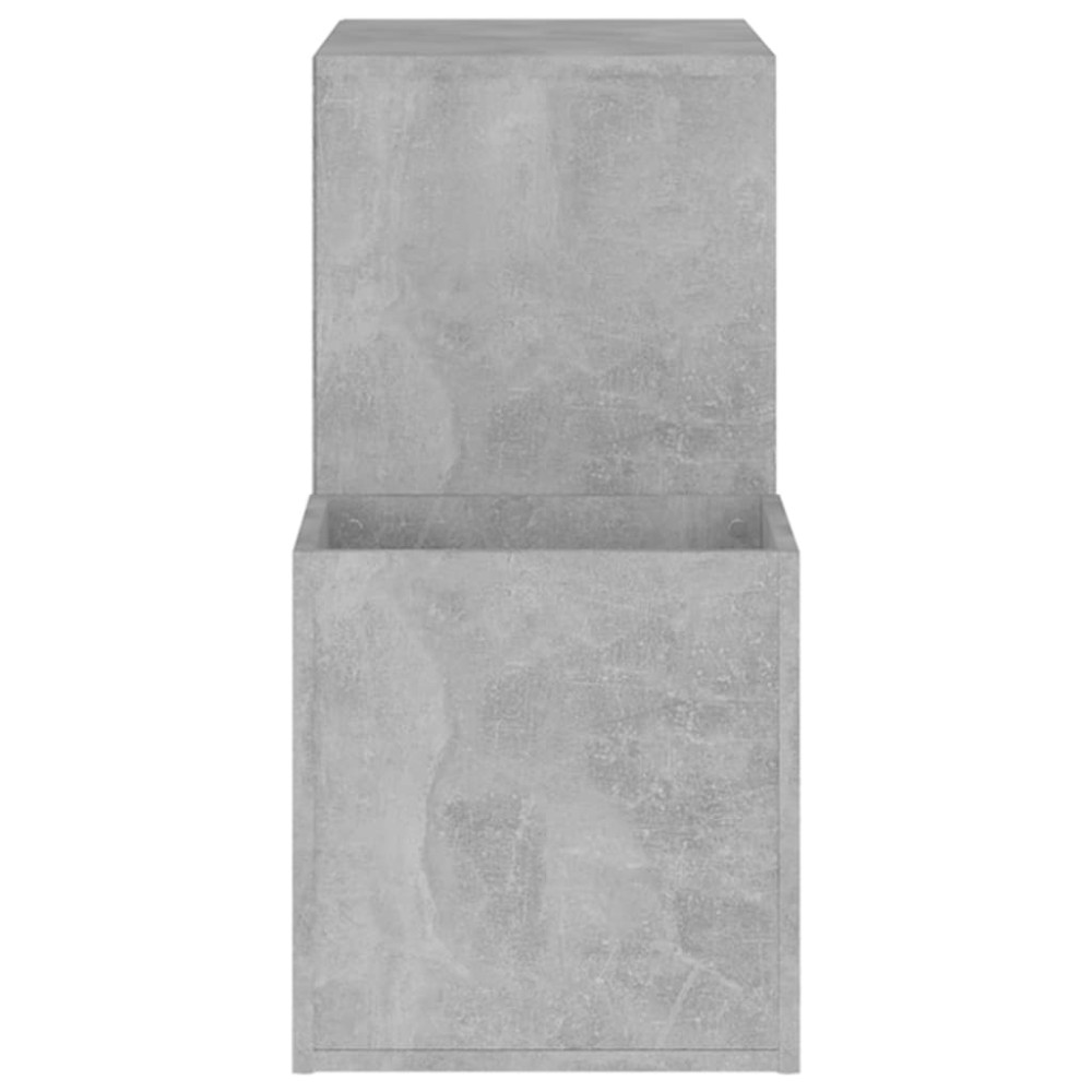 Produktbild för Skoskåp betonggrå 105x35,5x70 cm konstruerat trä