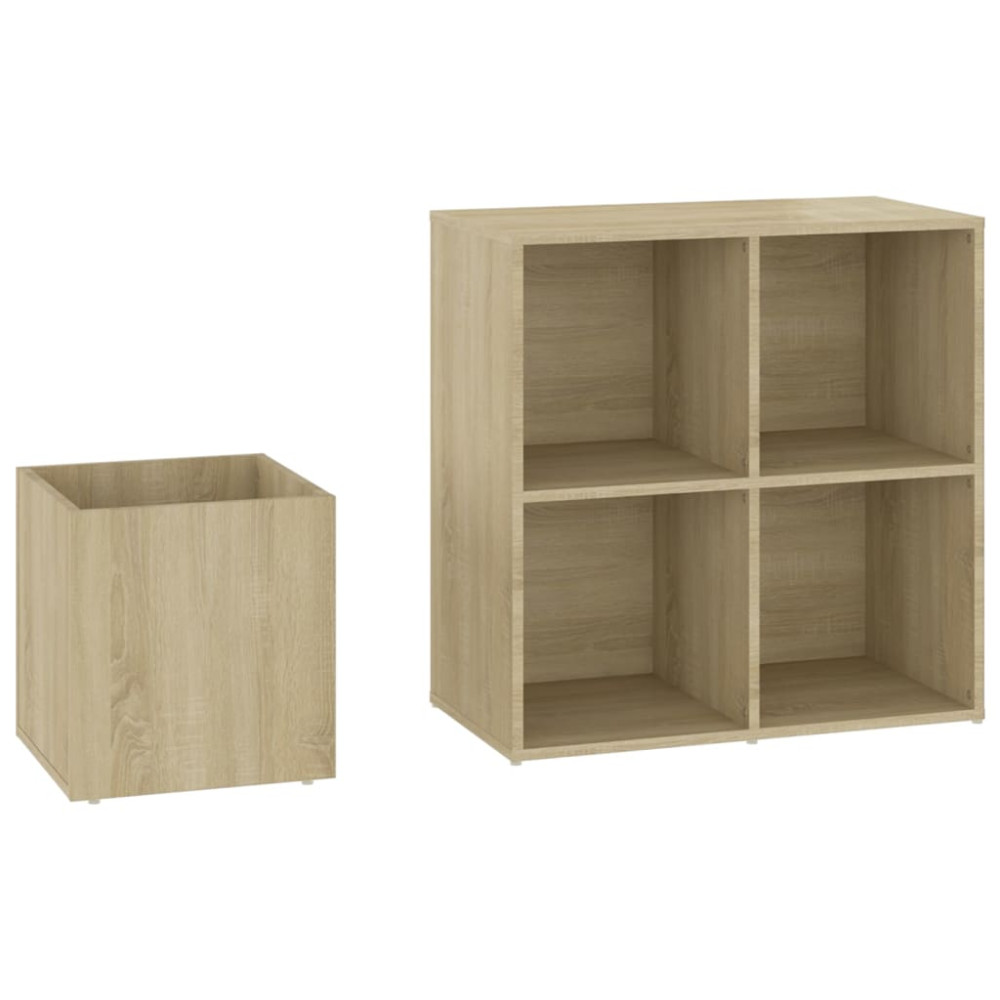 Produktbild för Skoskåp sonoma-ek 105x35,5x70 cm konstruerat trä