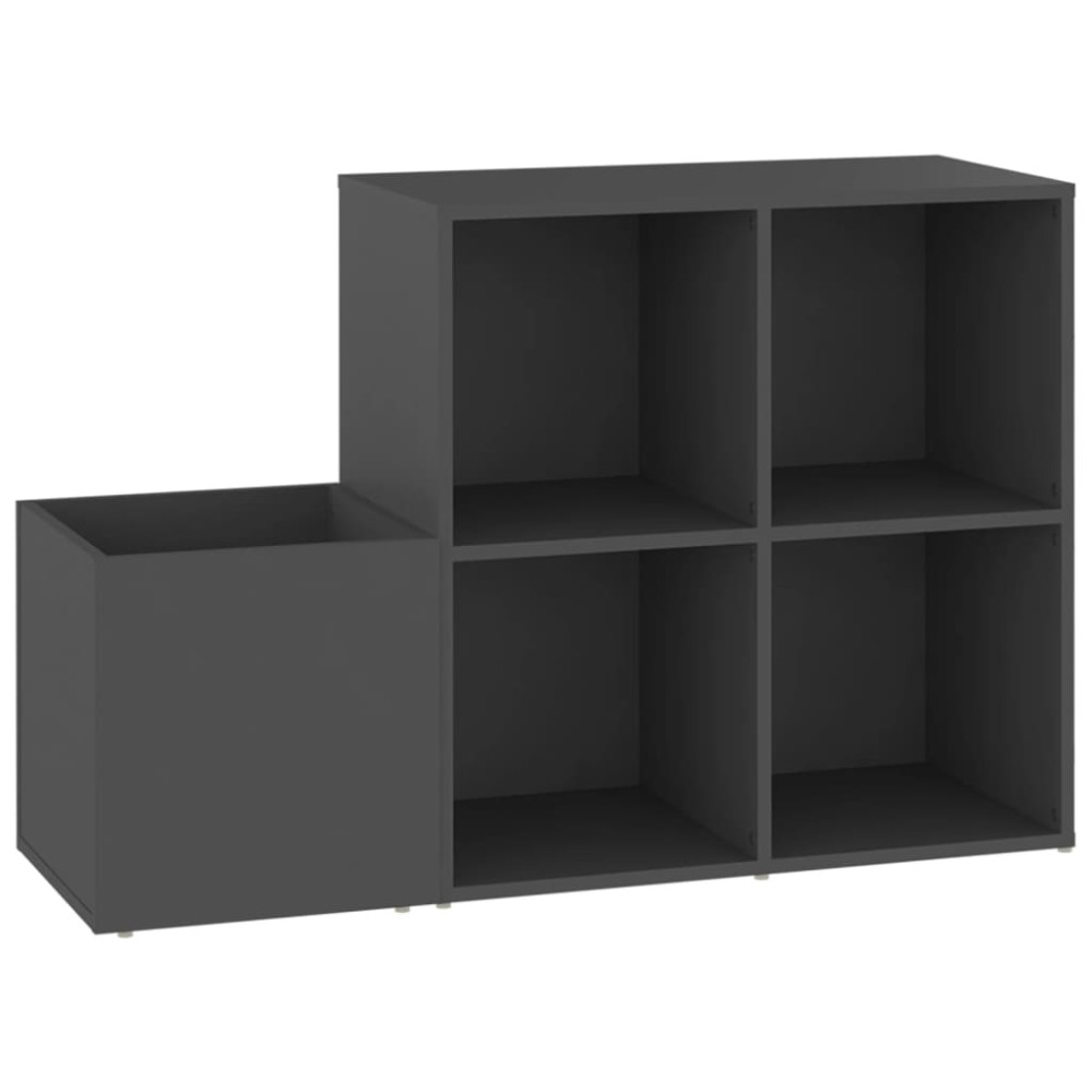 Produktbild för Skoskåp grå 105x35,5x70 cm konstruerat trä