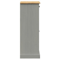 Produktbild för Skoskåp VIGO grå 60x35x96 cm massiv furu