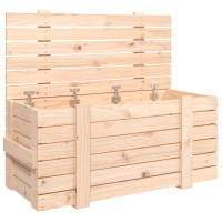 Produktbild för Förvaringslåda 91x40,5x42 cm massiv furu