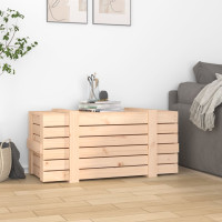 Produktbild för Förvaringslåda 91x40,5x42 cm massiv furu