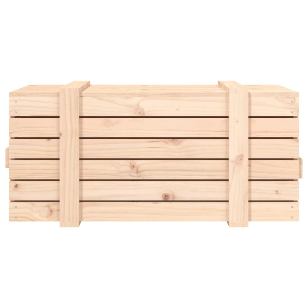 Produktbild för Förvaringslåda 91x40,5x42 cm massiv furu