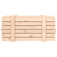 Produktbild för Förvaringslåda 91x40,5x42 cm massiv furu