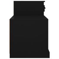 Produktbild för Skoskåp svart 100x42x60 cm konstruerat trä