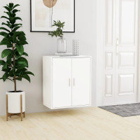 Produktbild för Skoskåp vit 60x35x70 cm konstruerat trä