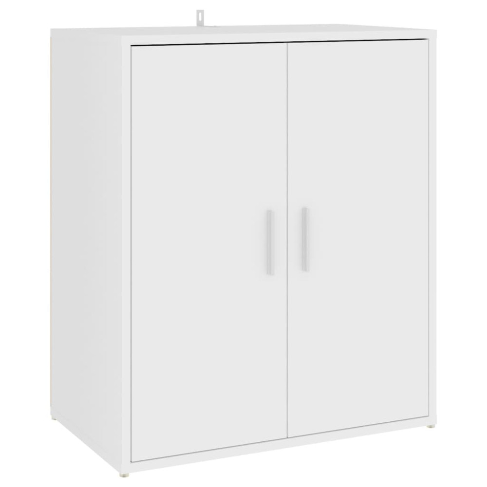 Produktbild för Skoskåp vit 60x35x70 cm konstruerat trä