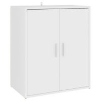 Produktbild för Skoskåp vit 60x35x70 cm konstruerat trä