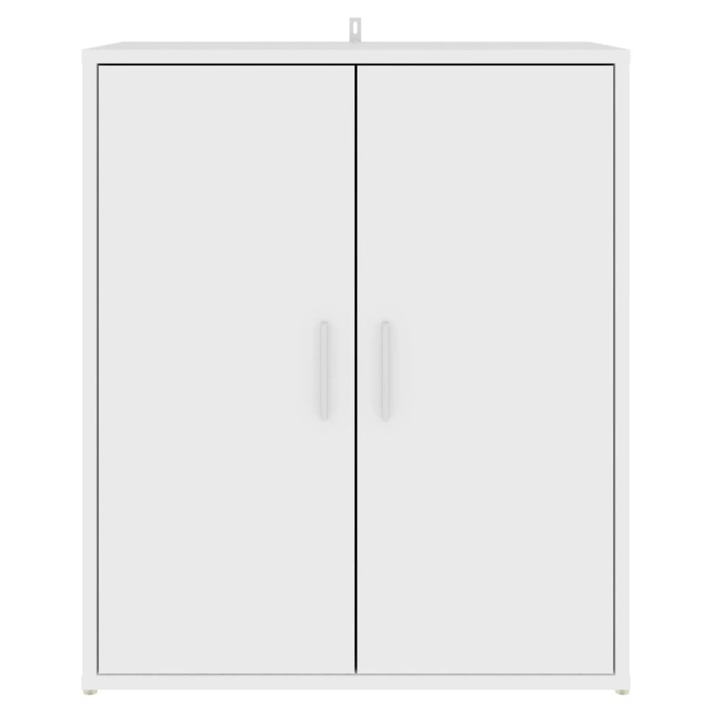 Produktbild för Skoskåp vit 60x35x70 cm konstruerat trä
