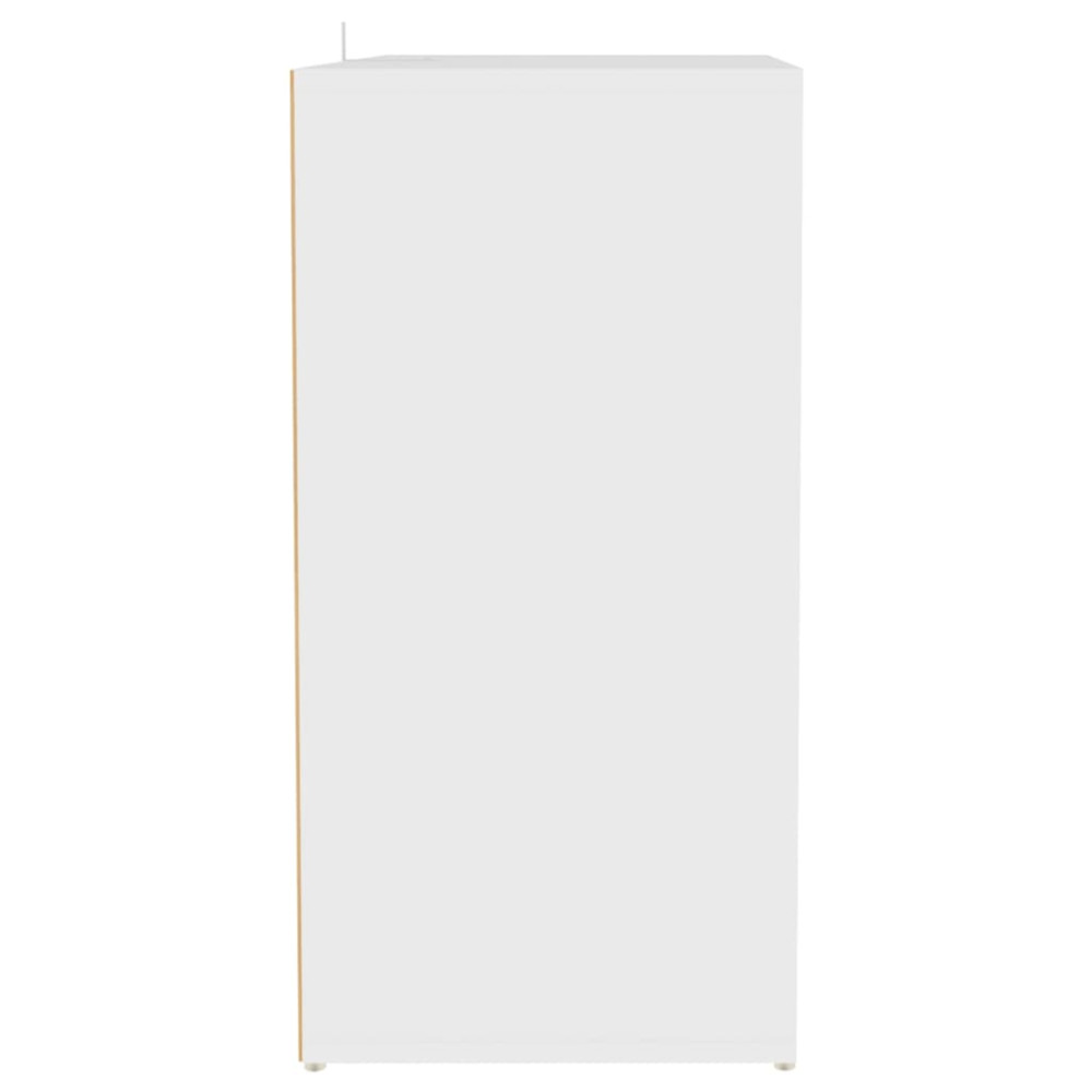 Produktbild för Skoskåp vit 60x35x70 cm konstruerat trä