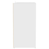 Produktbild för Skoskåp vit 60x35x70 cm konstruerat trä