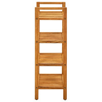 Produktbild för Skohylla med 4 hyllor 50x27x80 cm massiv ek