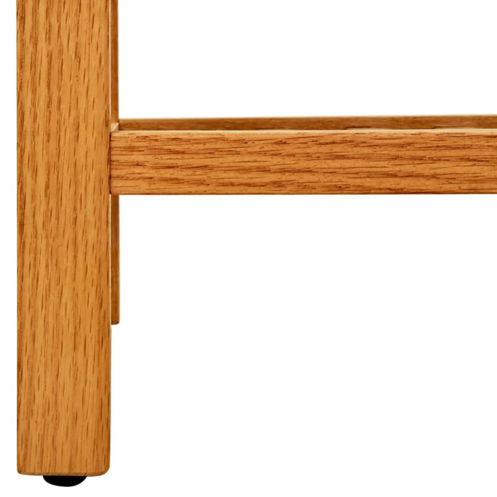 Produktbild för Skohylla med 4 hyllor 50x27x80 cm massiv ek