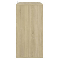 Produktbild för Skoställ sonoma-ek 60x35x70 cm konstruerat trä