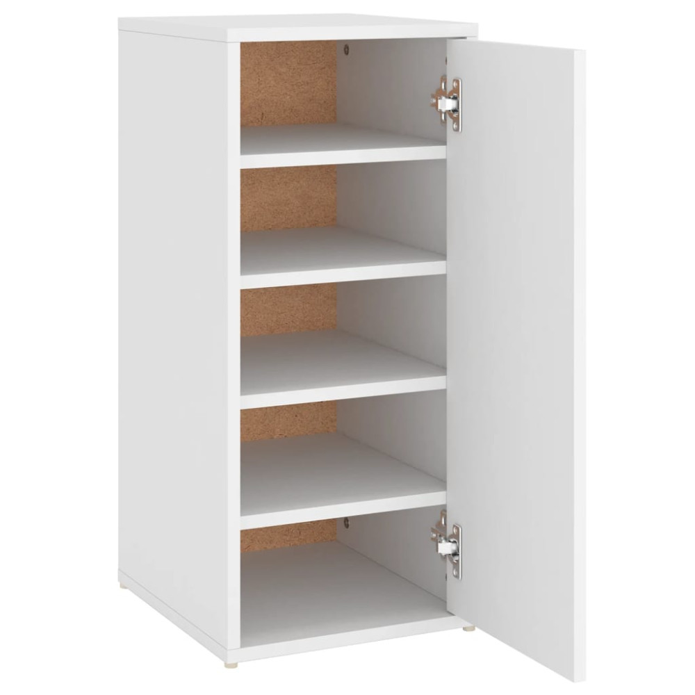 Produktbild för Skoskåp vit 32x35x70 cm konstruerat trä