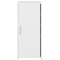 Produktbild för Skoskåp vit 32x35x70 cm konstruerat trä