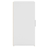 Produktbild för Skoskåp vit 32x35x70 cm konstruerat trä