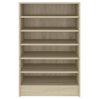 Produktbild för Skoskåp sonoma-ek 60x35x92 cm konstruerat trä