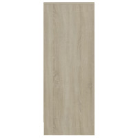 Produktbild för Skoskåp sonoma-ek 60x35x92 cm konstruerat trä
