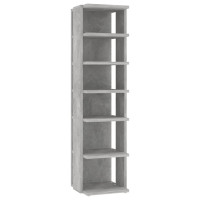 Produktbild för Skohyllor 2 st betonggrå 27,5x27x102 cm