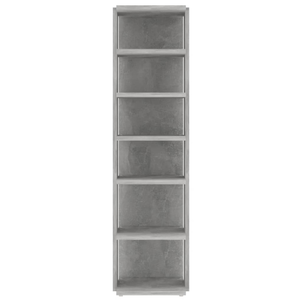 Produktbild för Skohyllor 2 st betonggrå 27,5x27x102 cm