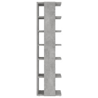 Produktbild för Skohyllor 2 st betonggrå 27,5x27x102 cm