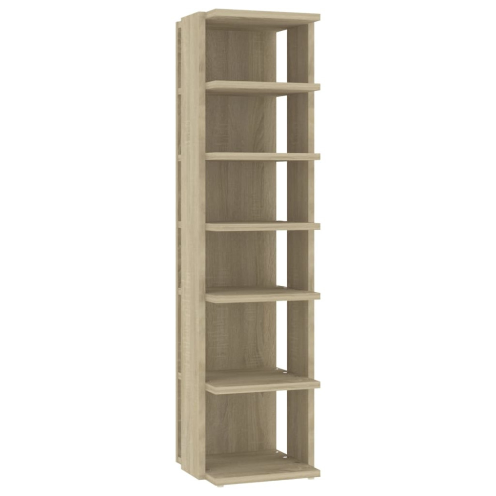 Produktbild för Skohyllor 2 st sonoma-ek 27,5x27x102 cm