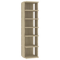 Produktbild för Skohyllor 2 st sonoma-ek 27,5x27x102 cm