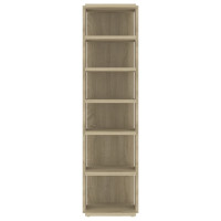Produktbild för Skohyllor 2 st sonoma-ek 27,5x27x102 cm