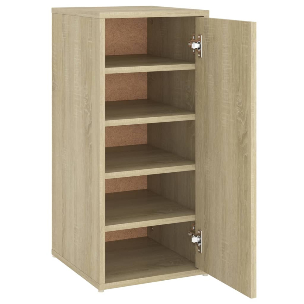 Produktbild för Skoskåp 2 st sonoma-ek 32x35x70 cm konstruerat trä