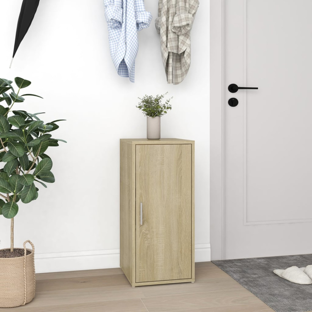 Produktbild för Skoskåp 2 st sonoma-ek 32x35x70 cm konstruerat trä