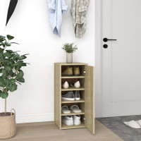 Produktbild för Skoskåp 2 st sonoma-ek 32x35x70 cm konstruerat trä